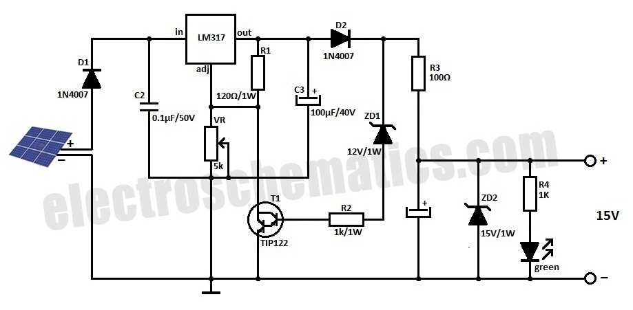 solar panel 12v battery charger circuit diagram solar panel 12v battery charger circuit diagram