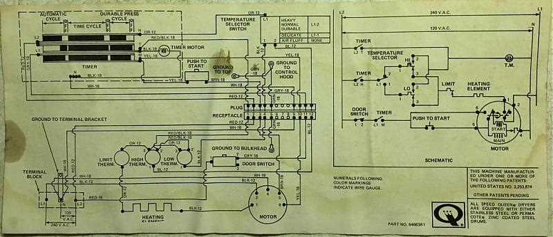 speed queen dryer wiring diagram