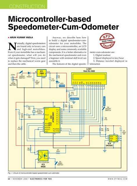 speedometer circuit diagram