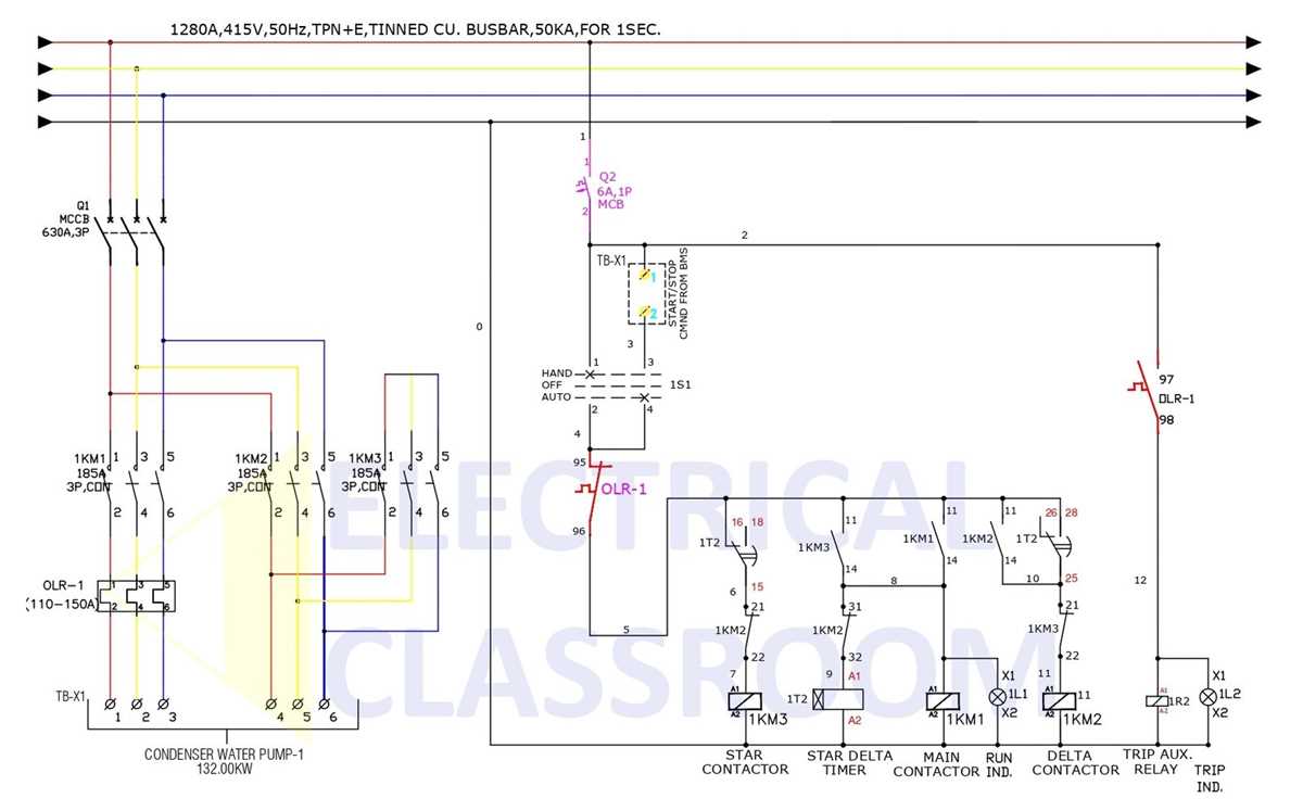 star delta wiring diagram control circuit star delta wiring diagram control circuit