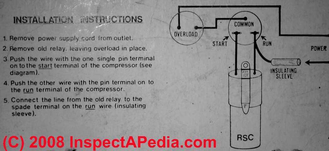 starter capacitor wiring diagram