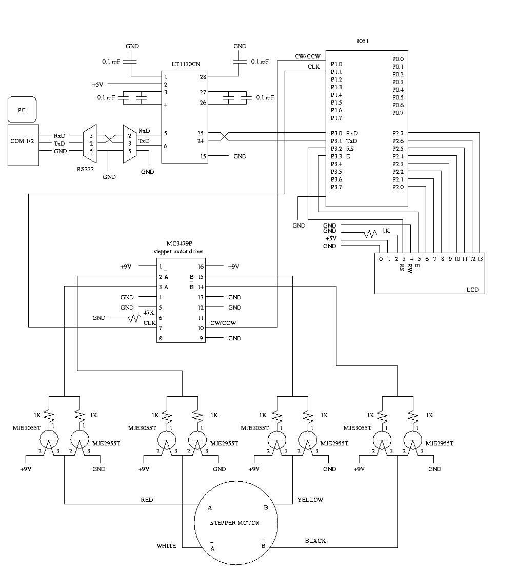 stepper motor schematic diagram stepper motor schematic diagram