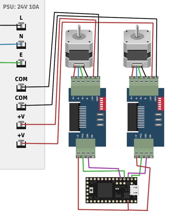 stepping motor wiring diagram