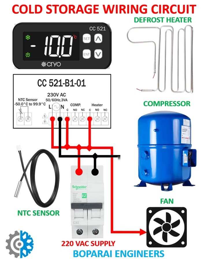 storage heater circuit diagram