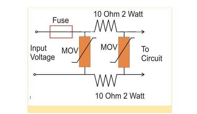 surge protection device circuit diagram