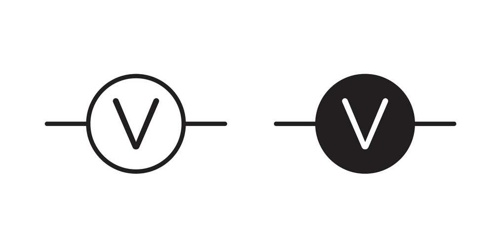 symbol for voltmeter circuit diagram
