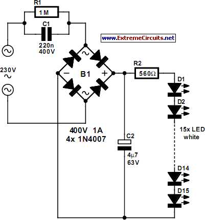 table lamp circuit diagram