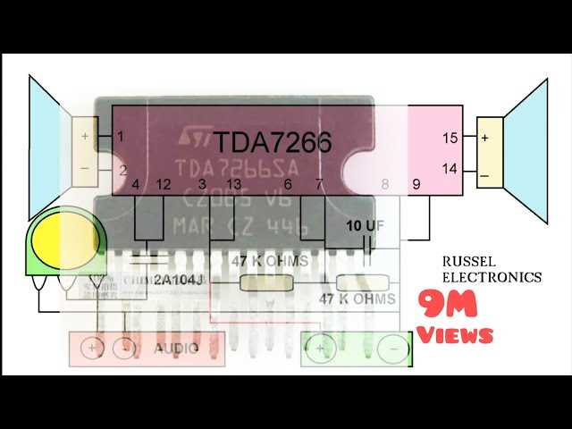 tda7266sa amplifier circuit diagram
