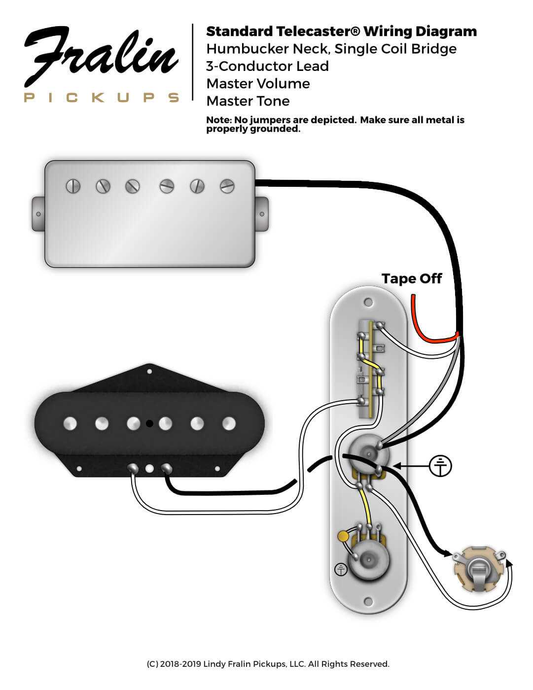 tele humbucker wiring diagram