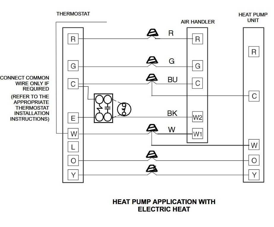 thermostat wiring heat pump wiring diagram
