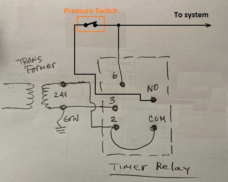 timer relay schematic diagram