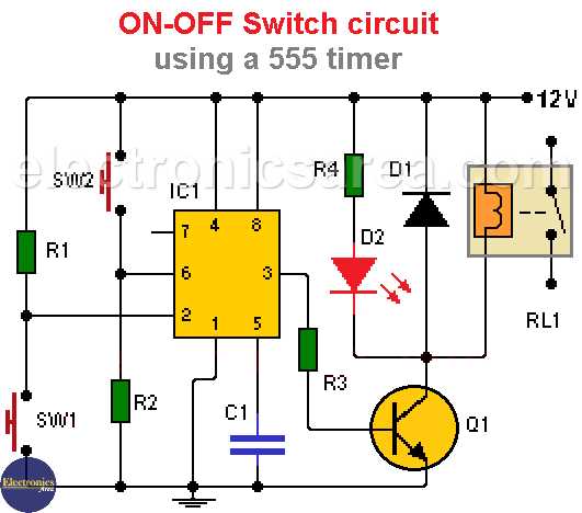 timer switch circuit diagram