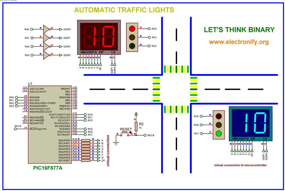 traffic light breadboard circuit diagram