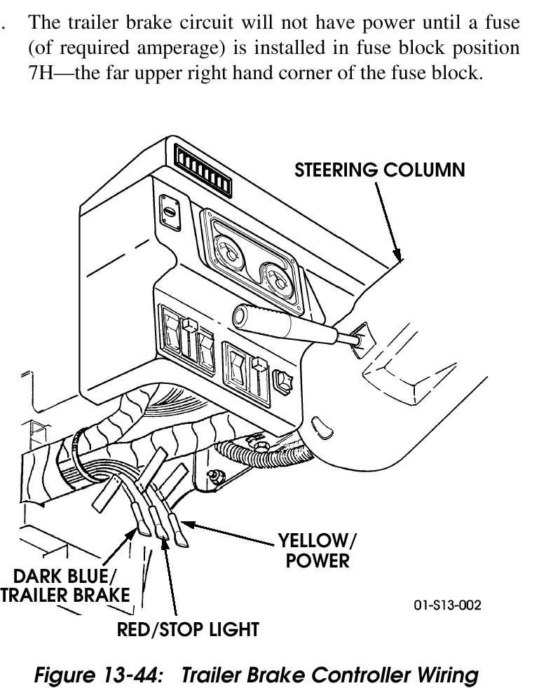 trailer brake control wiring diagram