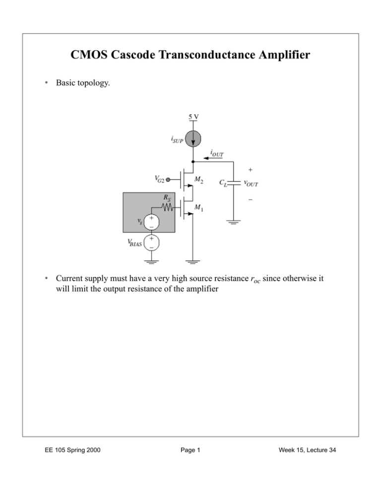 transconductance amplifier circuit diagram