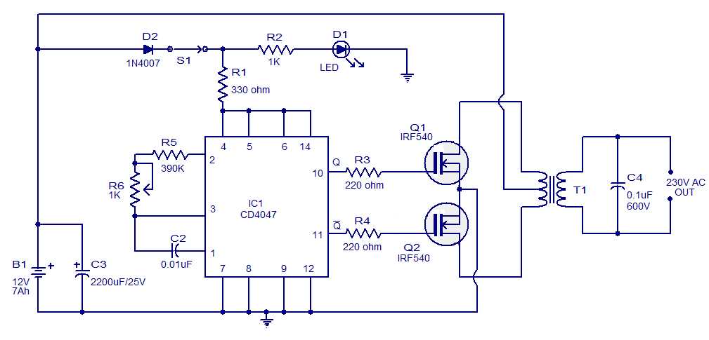 transformerless inverter circuit diagram
