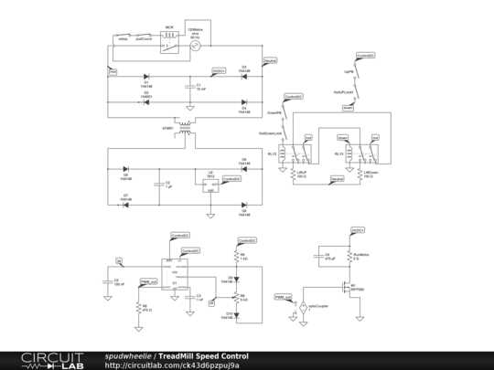 treadmill motor speed control circuit diagram
