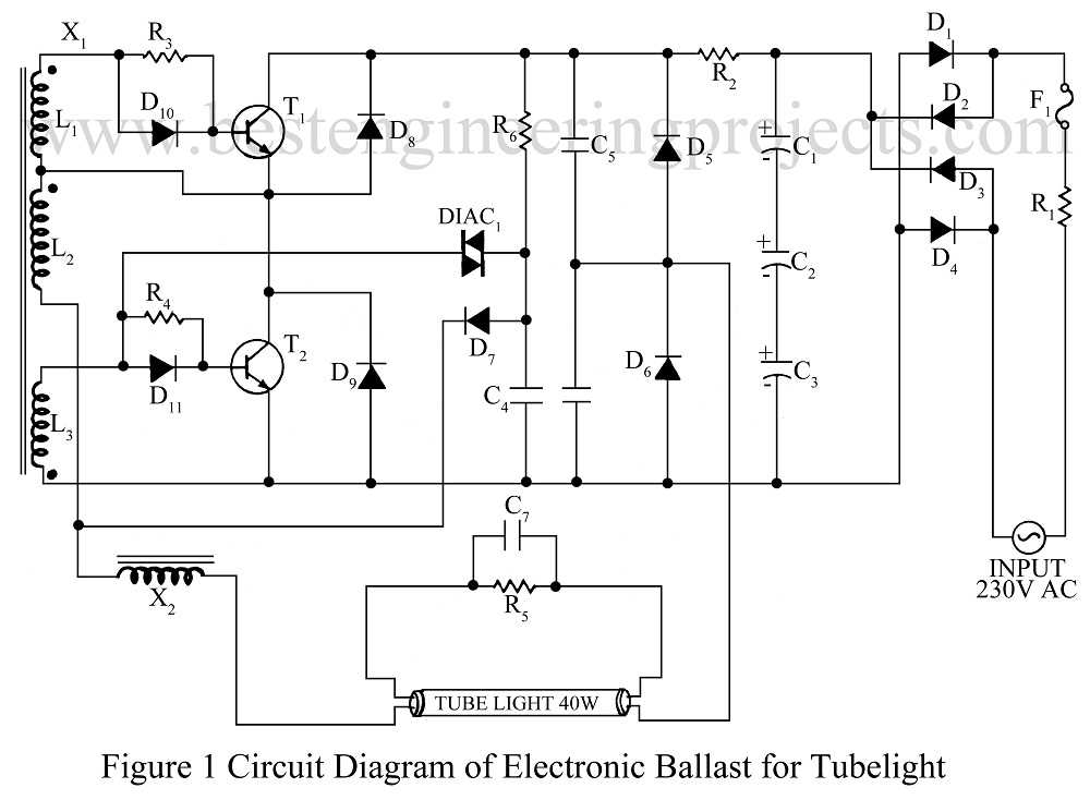tube light circuit diagram tube light circuit diagram