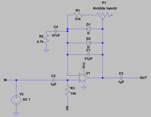 tube screamer schematic diagram
