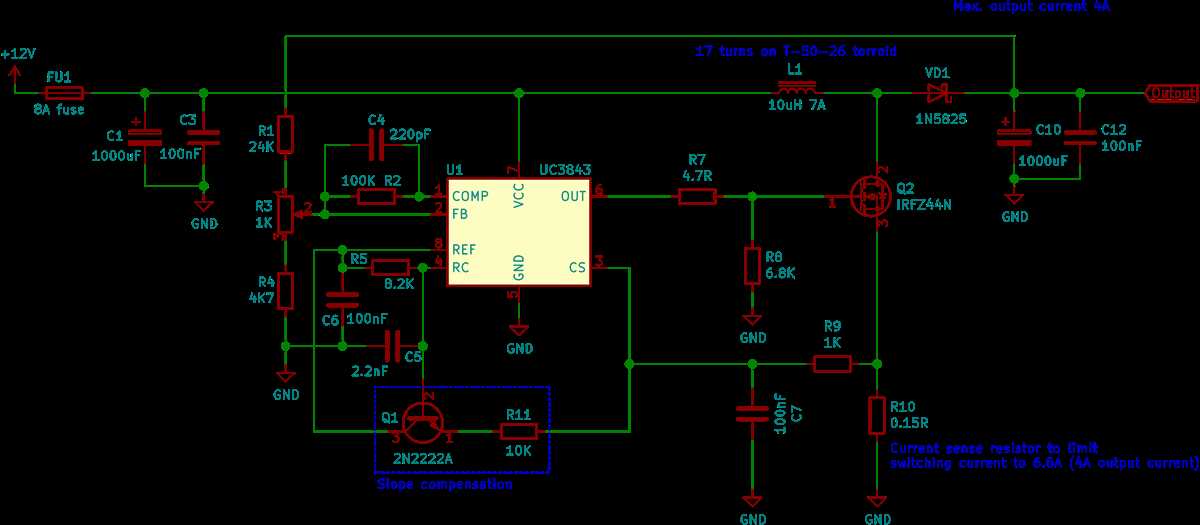 uc3843 circuit diagram uc3843 circuit diagram