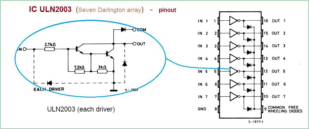 uln2003a circuit diagram uln2003a circuit diagram