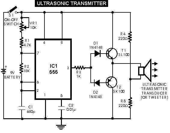 ultrasonic proximity detector circuit diagram ultrasonic proximity detector circuit diagram