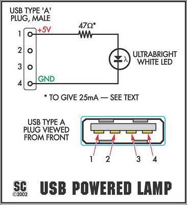 usb a circuit diagram