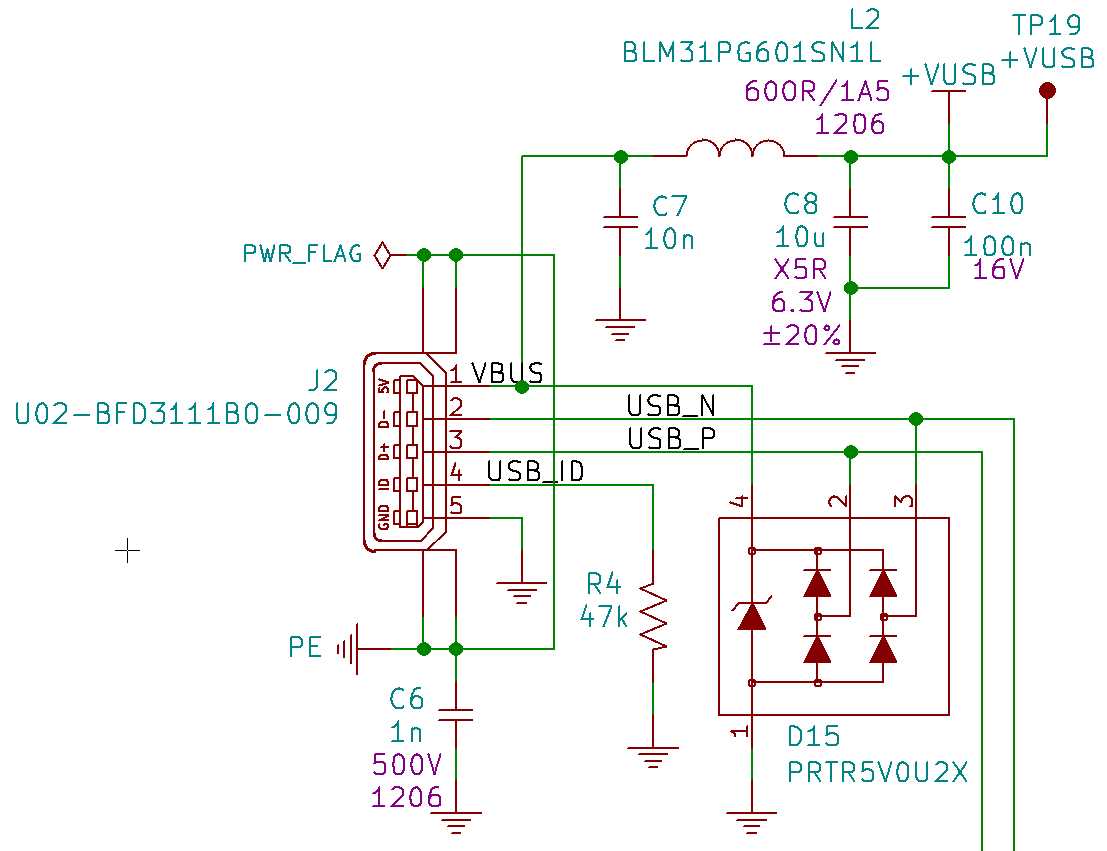 usb diagram schematic