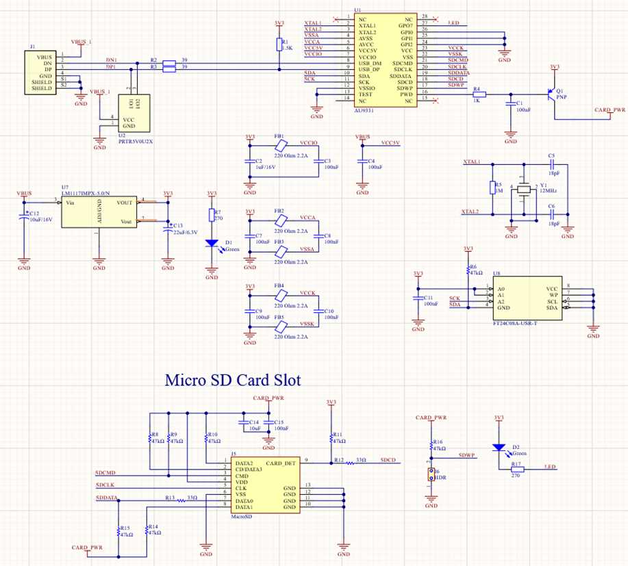 usb sound card schematic diagram