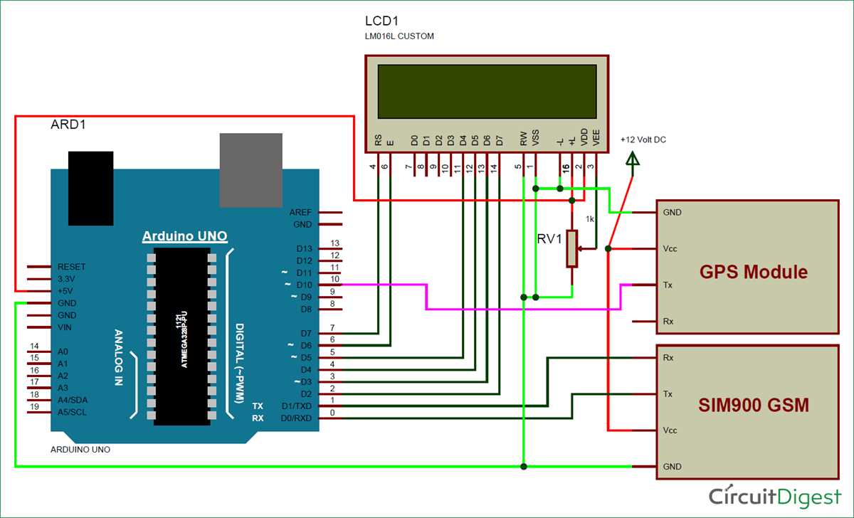 vehicle tracking system circuit diagram