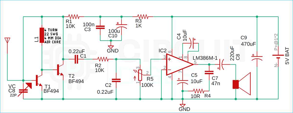 vhf receiver circuit diagram