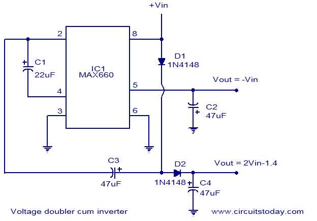 voltage doubler schematic diagram voltage doubler schematic diagram
