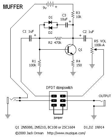 volume pedal schematic diagram