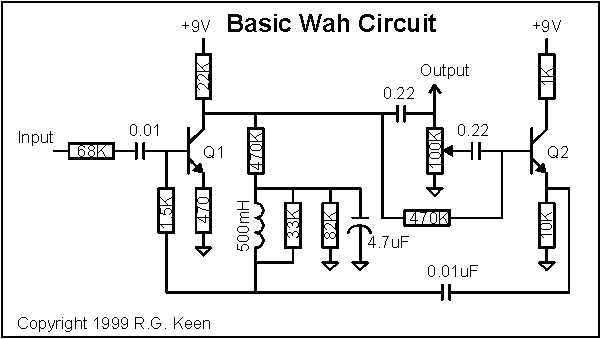 wah pedal schematic diagram wah pedal schematic diagram