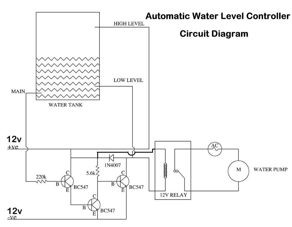 water level controller circuit diagram water level controller circuit diagram