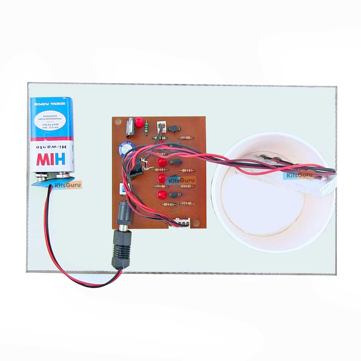 water level indicator project circuit diagram