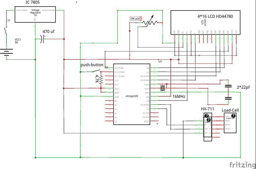 weighing scale circuit diagram