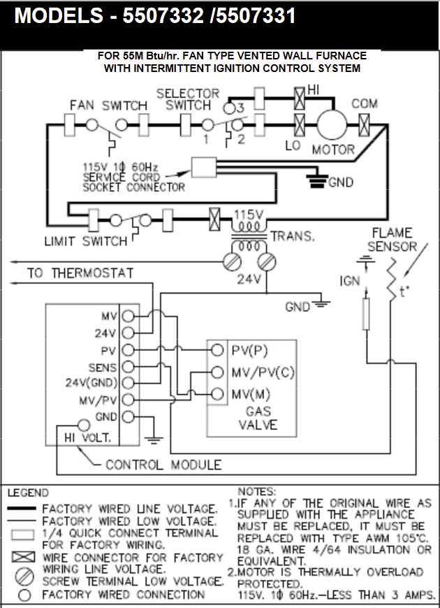 williams wall furnace wiring diagram