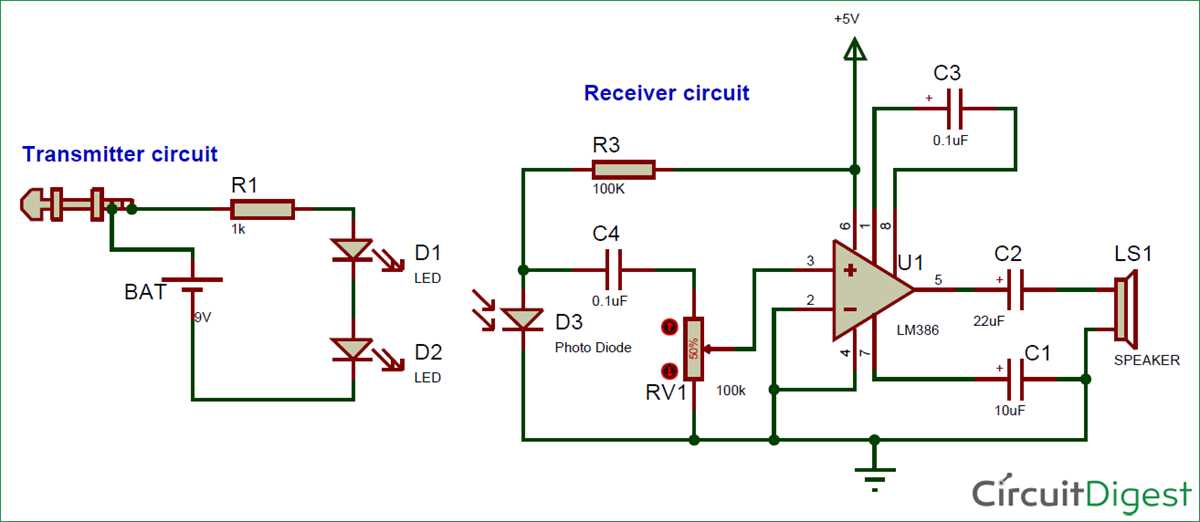 wireless earphones circuit diagram