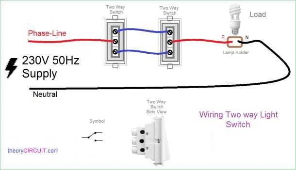 wiring a two way light switch diagram