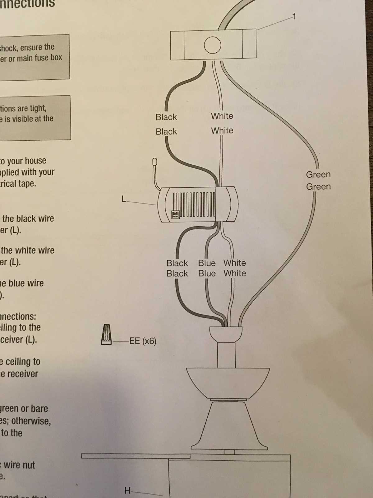 wiring diagram ceiling fan with remote