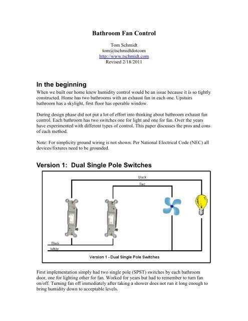 wiring diagram exhaust fan
