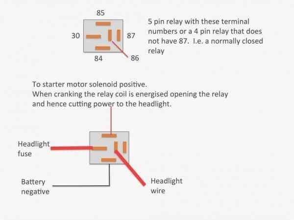 wiring diagram for 4 pin relay