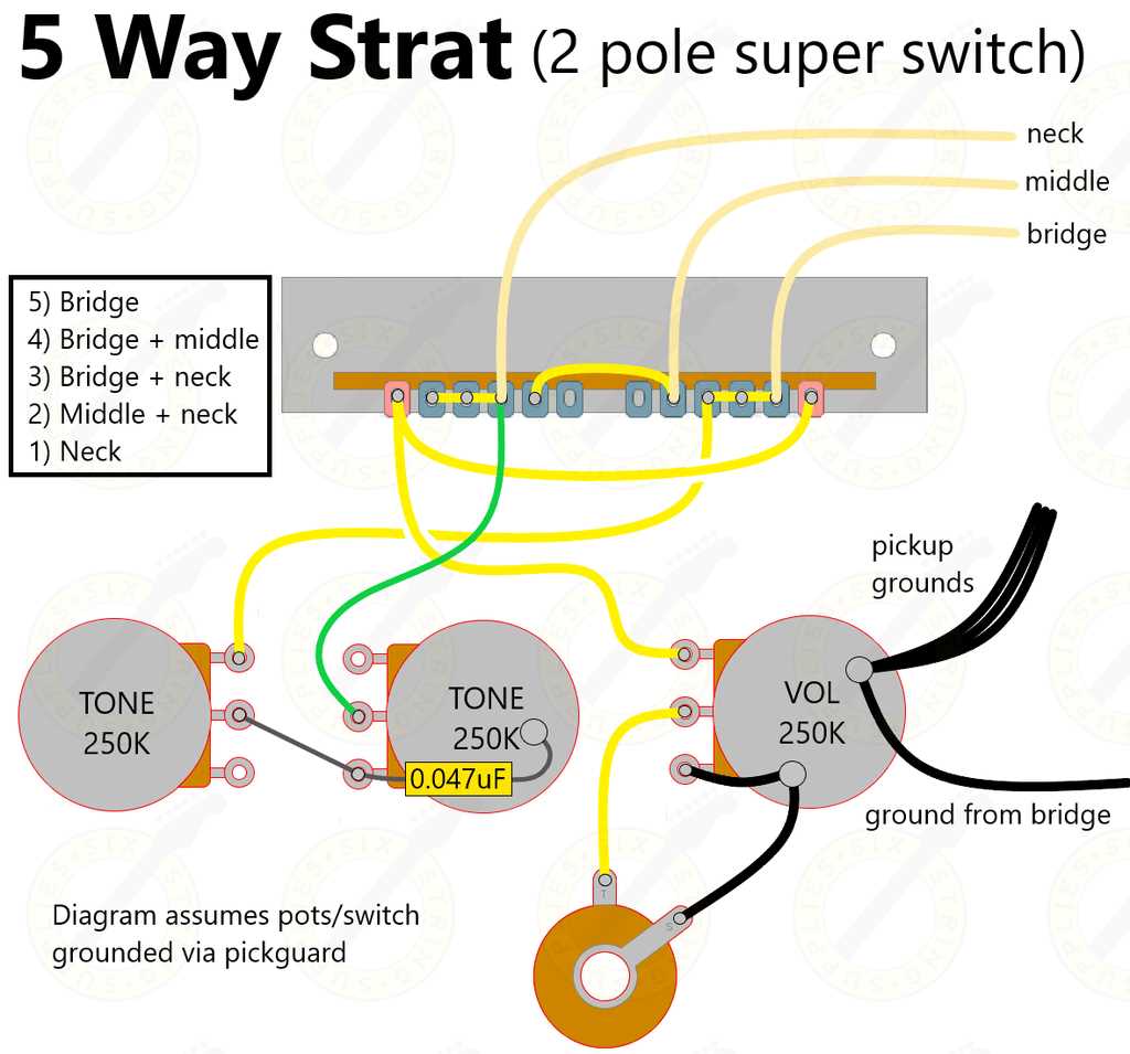 wiring diagram for 5 way switch