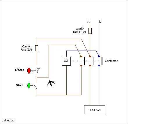 wiring diagram for a contactor wiring diagram for a contactor