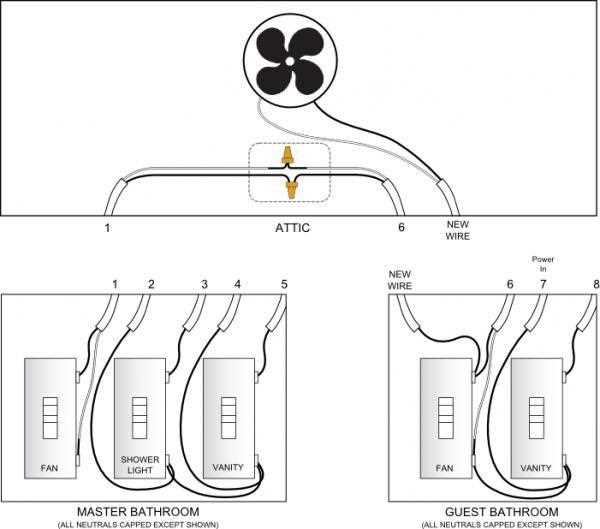 wiring diagram for attic fan