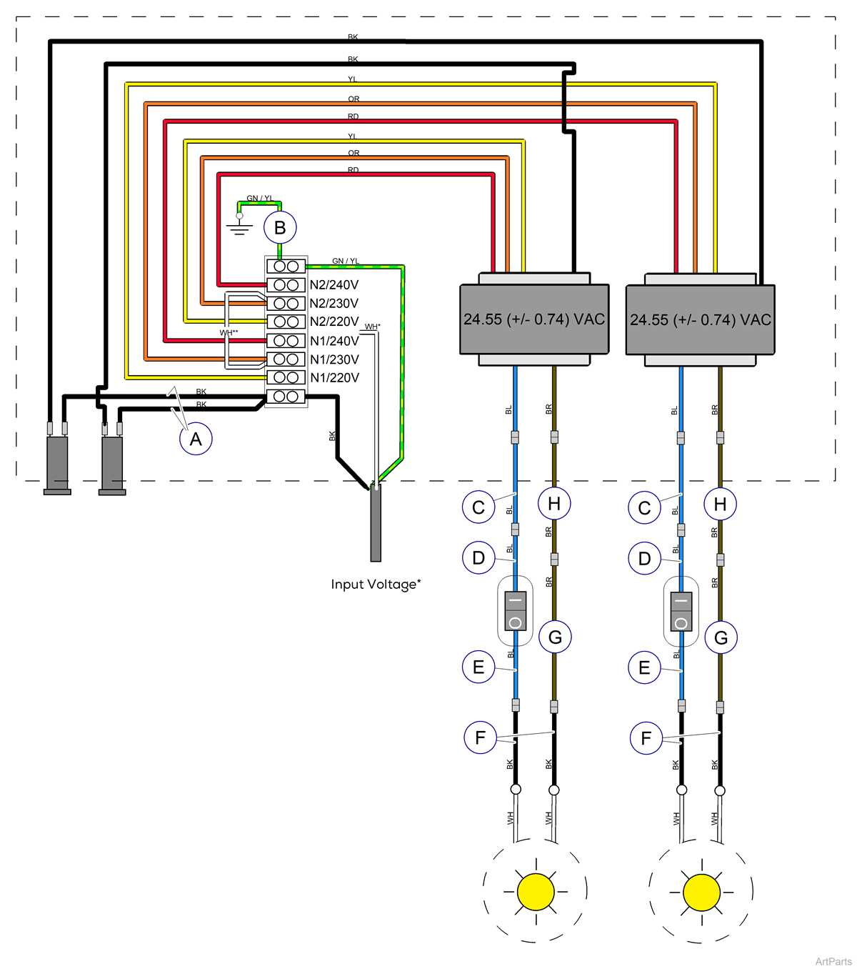 wiring diagram for ceiling light