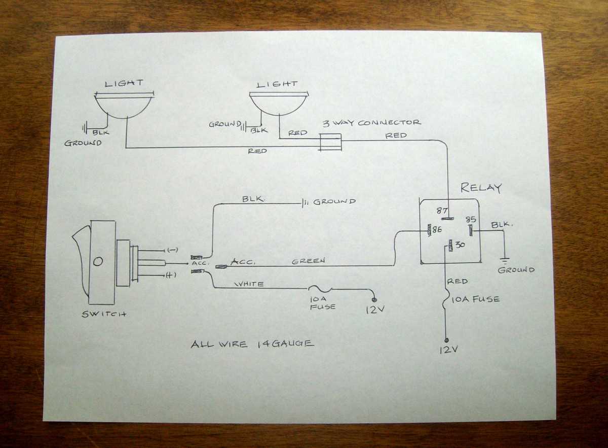 wiring diagram for fog lights with relay