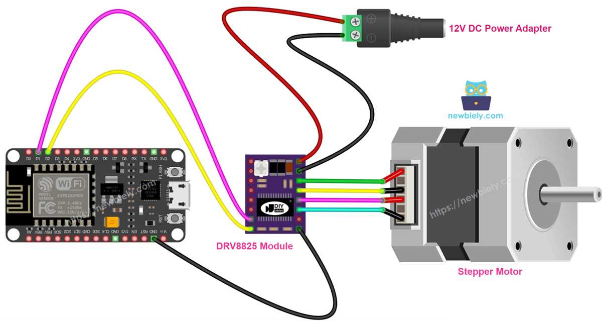 wiring diagram stepper motor