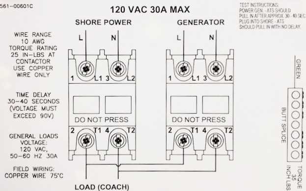 wiring diagram transfer switch